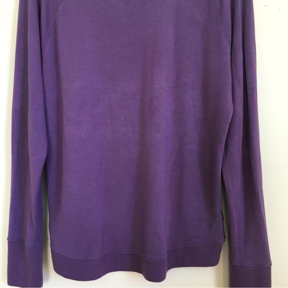 Athleta Mindset  Pullover Long Sleeve Modal Blend Maroon Athleisure Sweatshirt - Picture 8 of 16